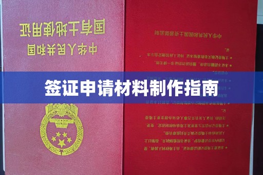 万年签证申请材料制作指南